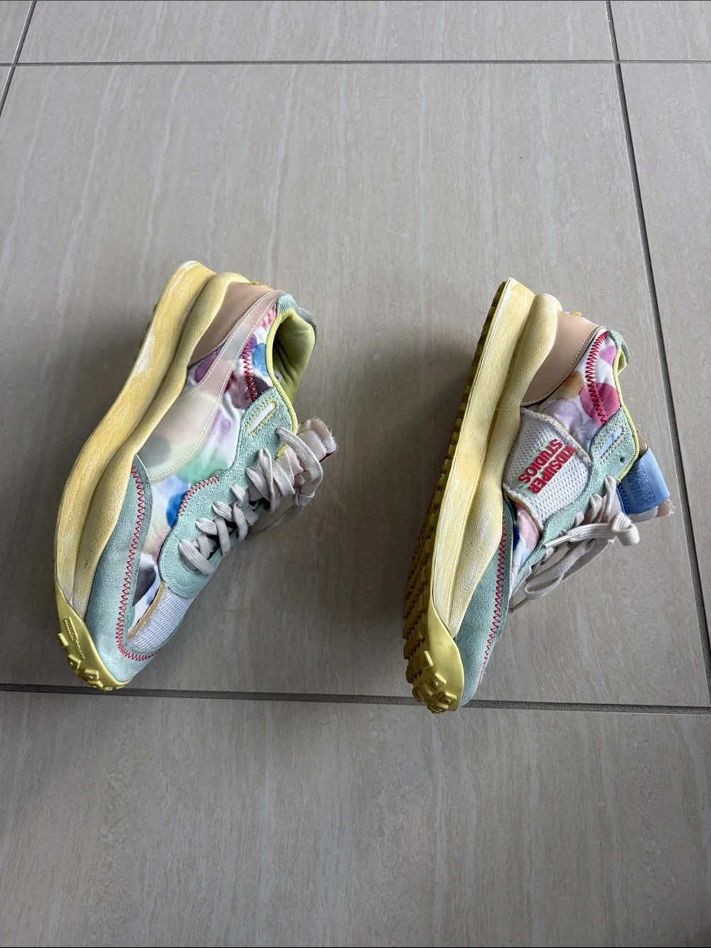 Kidsuper cleaned shoes worn
